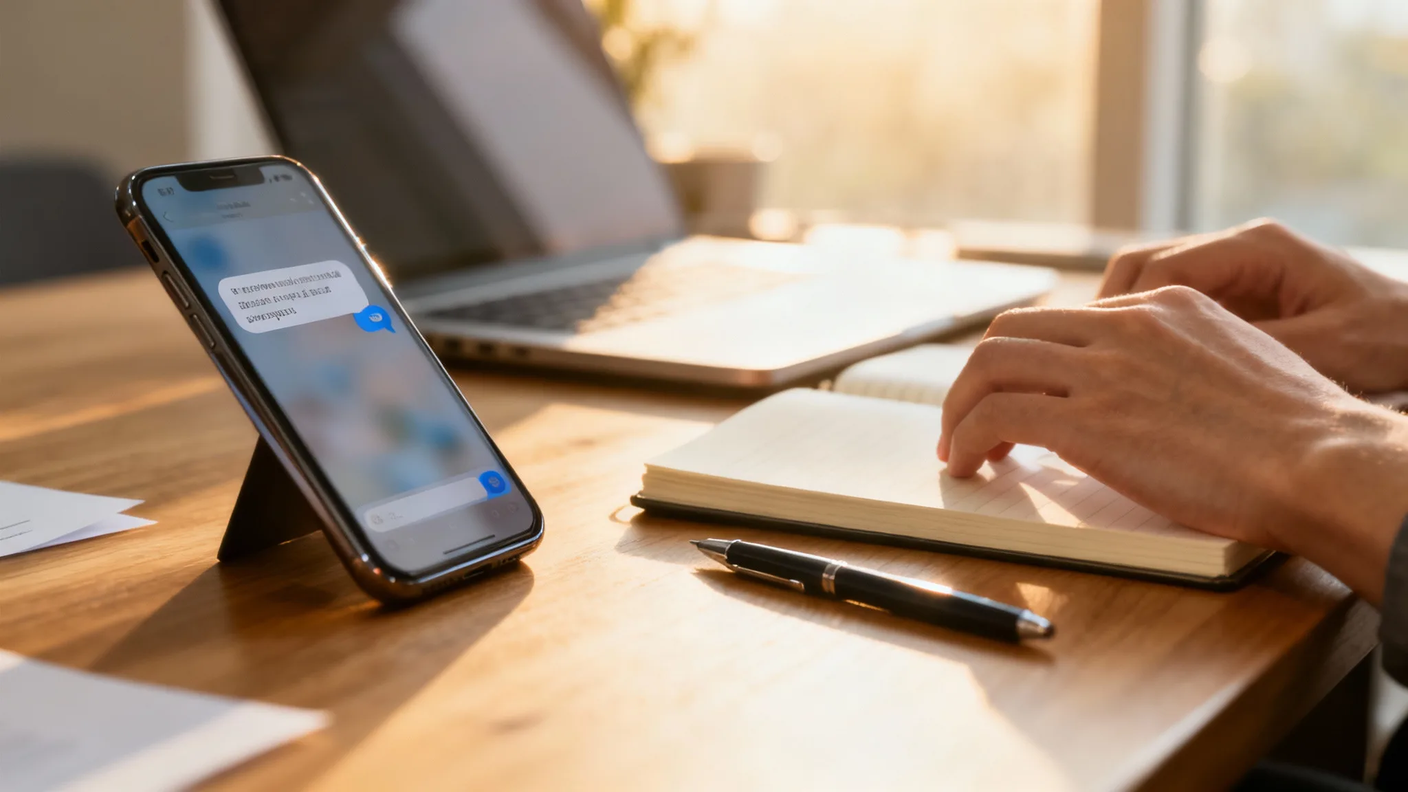 Salarié rédigeant un SMS d’absence crédible, 50 excuses pour ne pas aller travailler