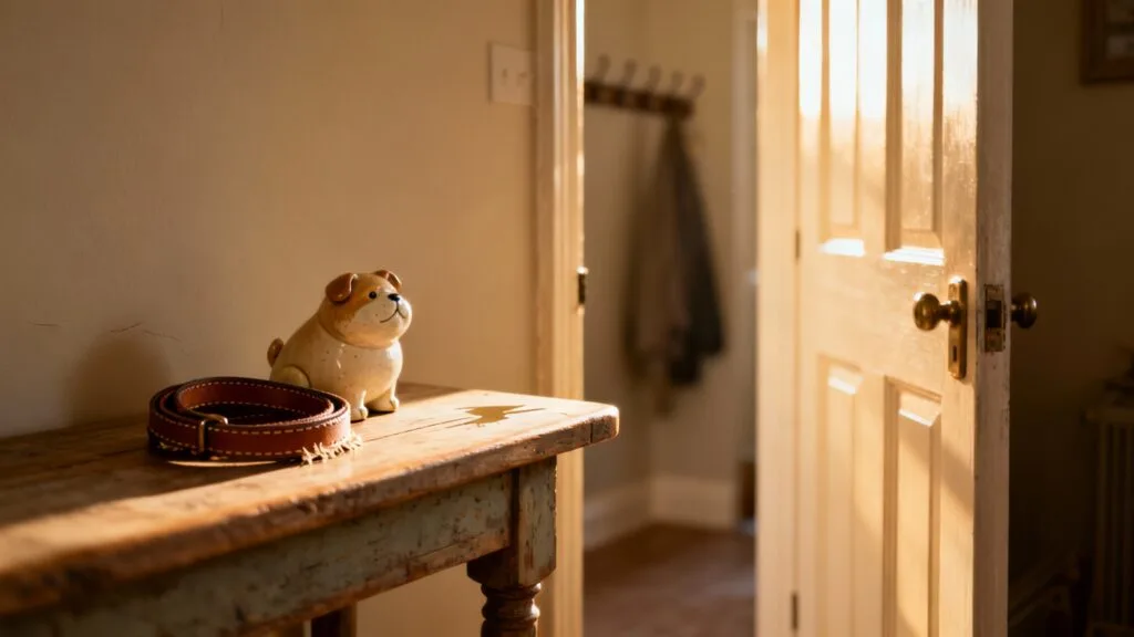 Laisse et jouet d’animal prêts pour une visite vétérinaire