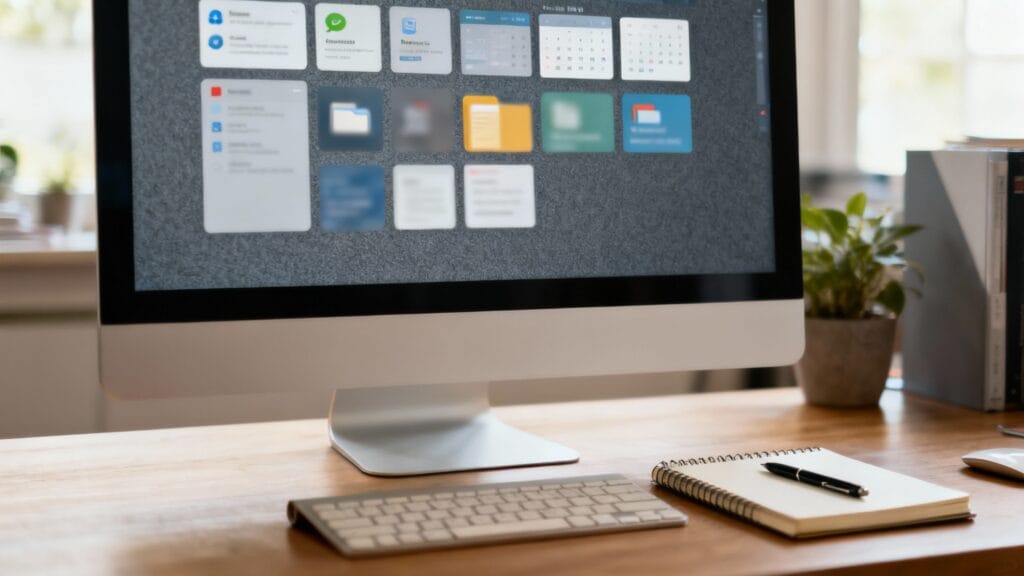 Tableau de bord ENT avec messagerie, emploi du temps et cours en ligne