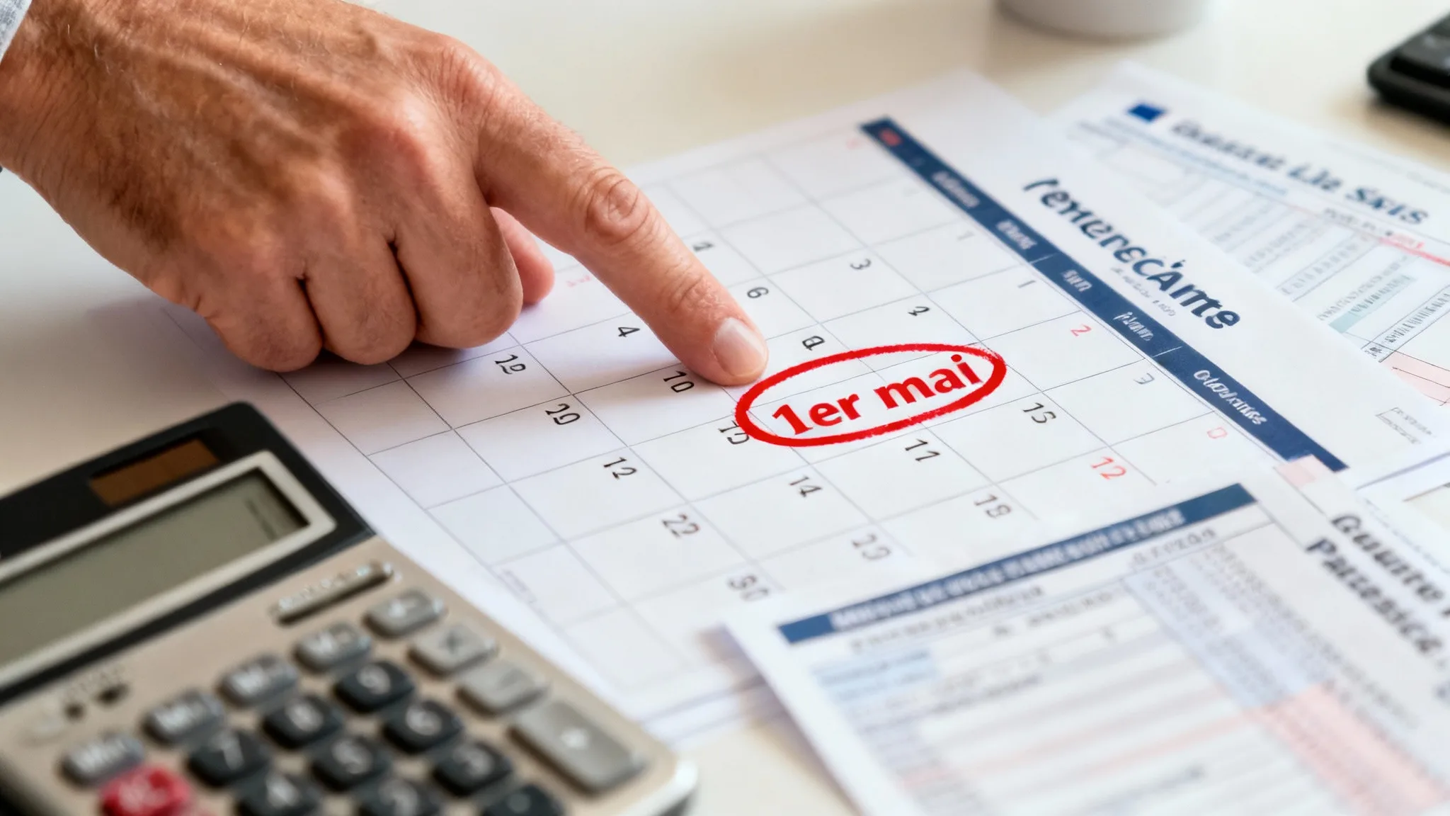 Calendrier et fiche de paie, code du travail jour férié