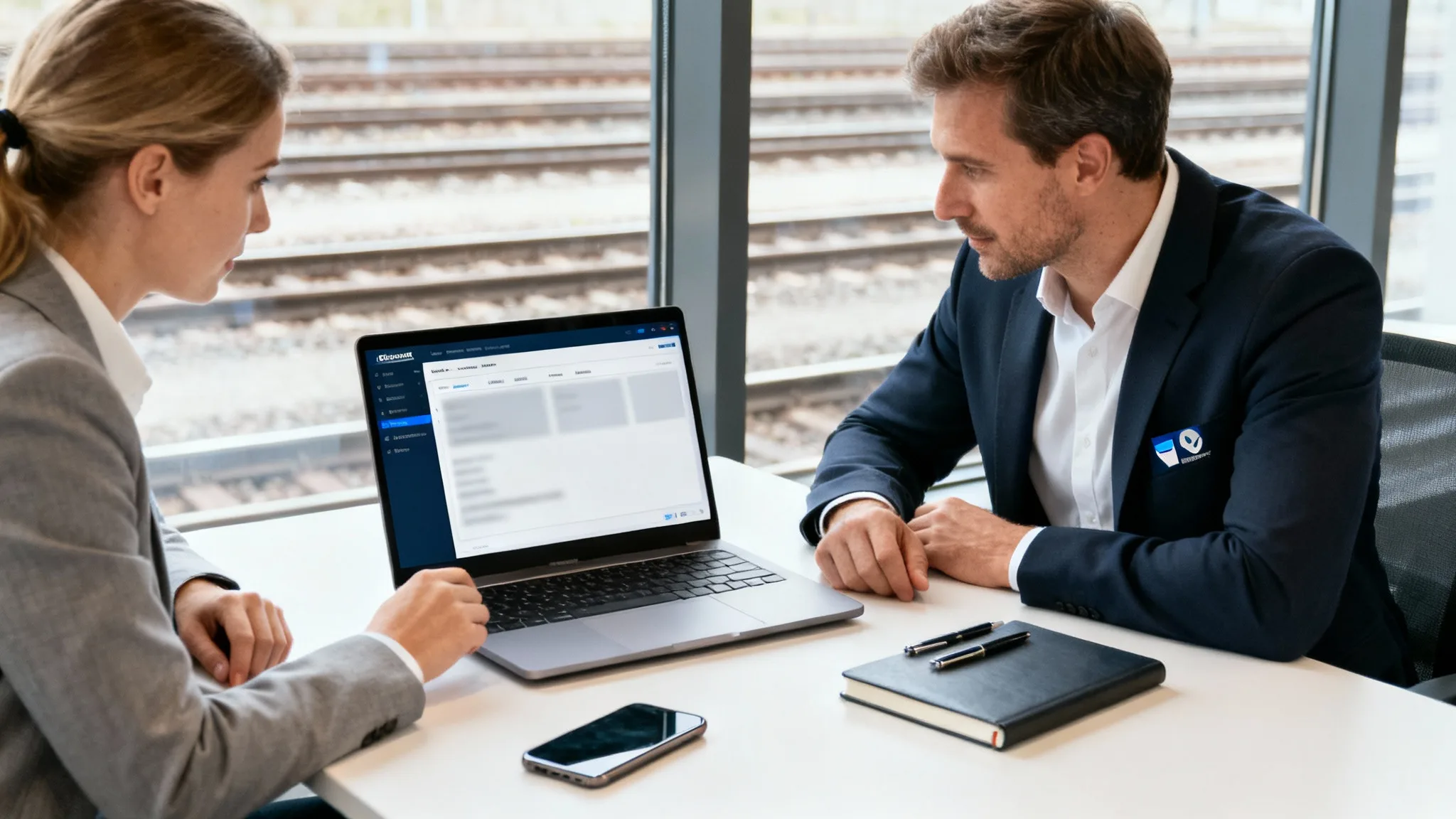 Annuaire du comité d’entreprise SNCF consulté sur laptop