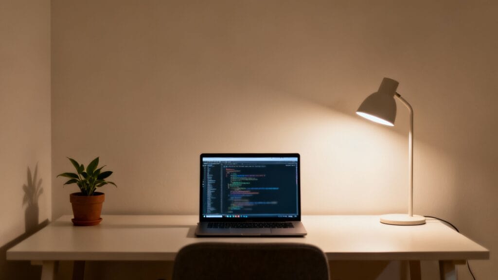Développeur web travaillant sur un projet Git