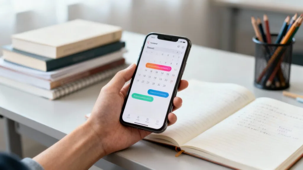 Agenda synchronisé et notifications ENT sur mobile
