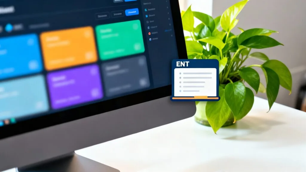 Tableau de bord ENT avec widget classe et menu Vie scolaire