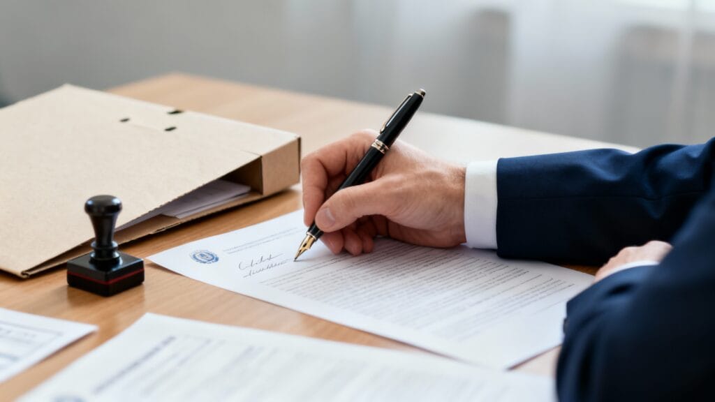 Bureau administratif symbolisant l’autorisation préalable en fonction publique