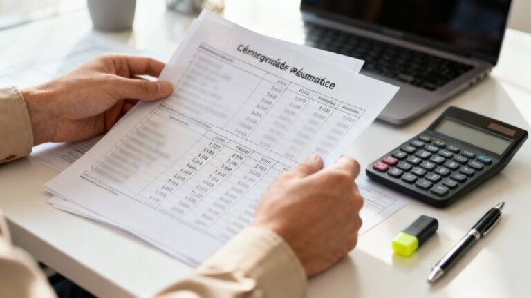 Lecture d’une grille des salaires IEG avec calculatrice