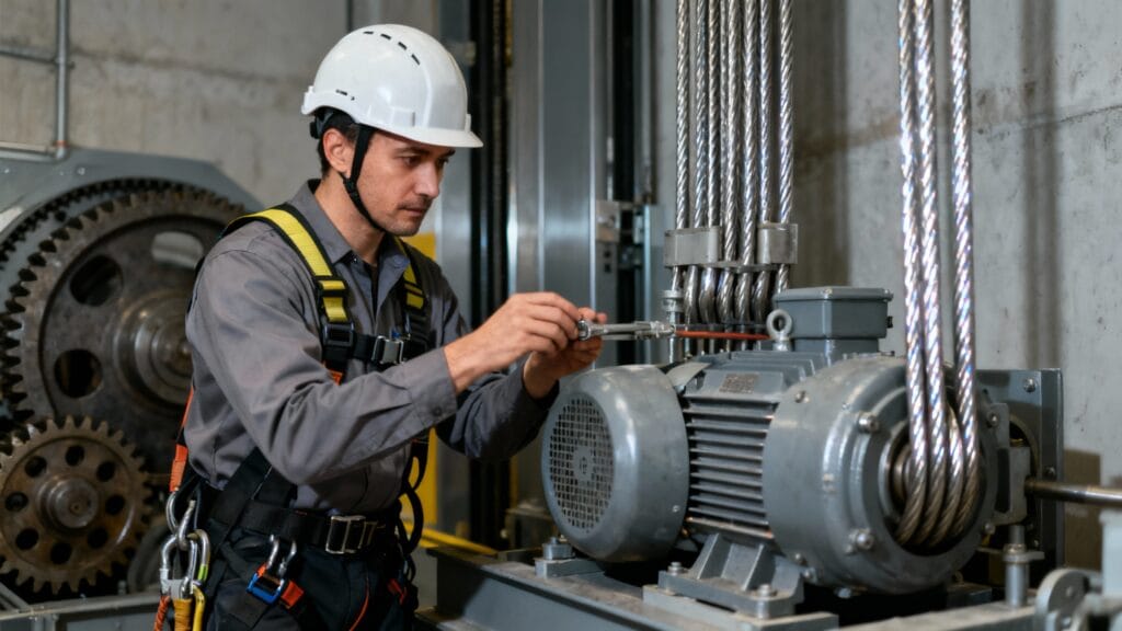 Installateur d’ascenseurs en maintenance, licence d’État