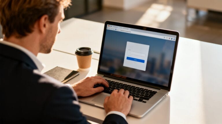 Connexion à l’intranet Marie Blachère sur ordinateur portable