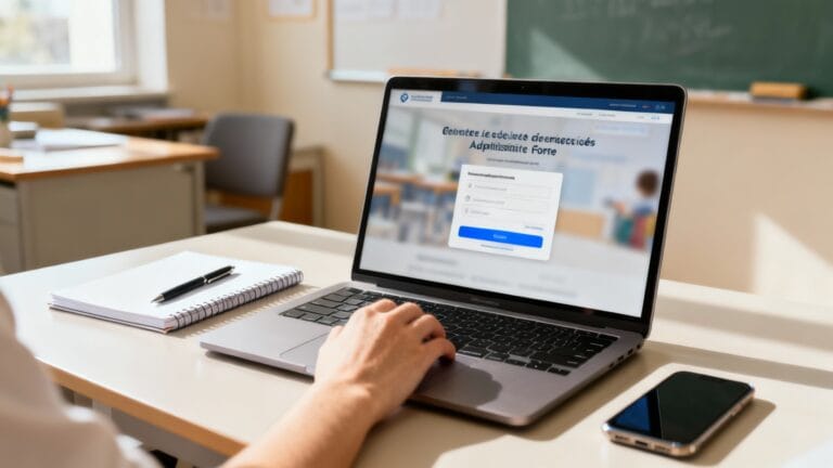 Connexion à i-Prof Nancy-Metz sur un ordinateur portable