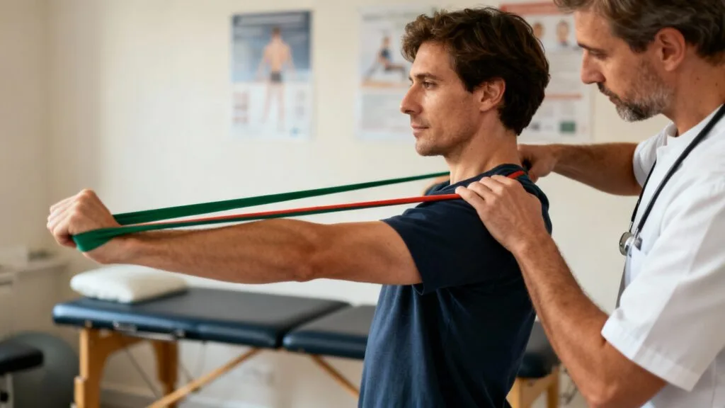 Kinésithérapeute en action, santé et bien-être