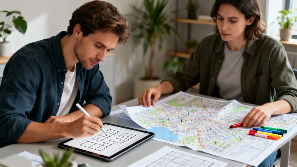 Collaboration sur UX et plan urbain, métiers en U qui recrutent