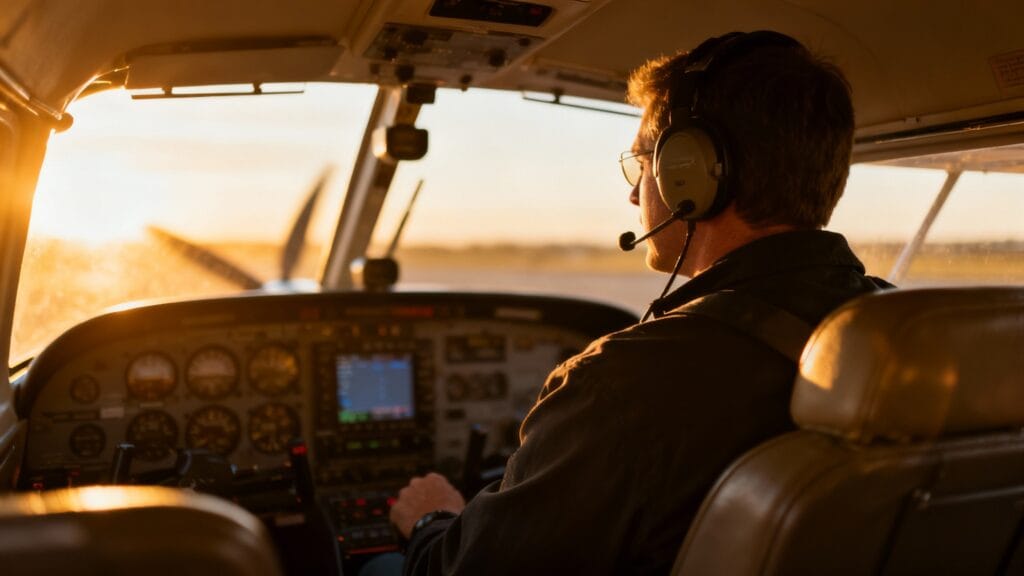 Pilote commercial en cockpit, licences FAA requises