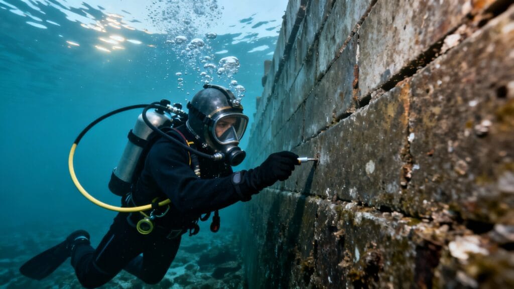 Travaux sous-marins et rémunération par secteur