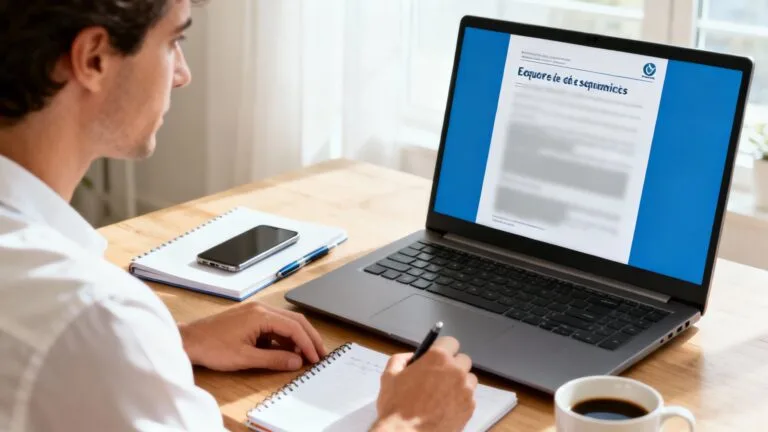 Parent en train de retrouver ses bulletins scolaires en ligne