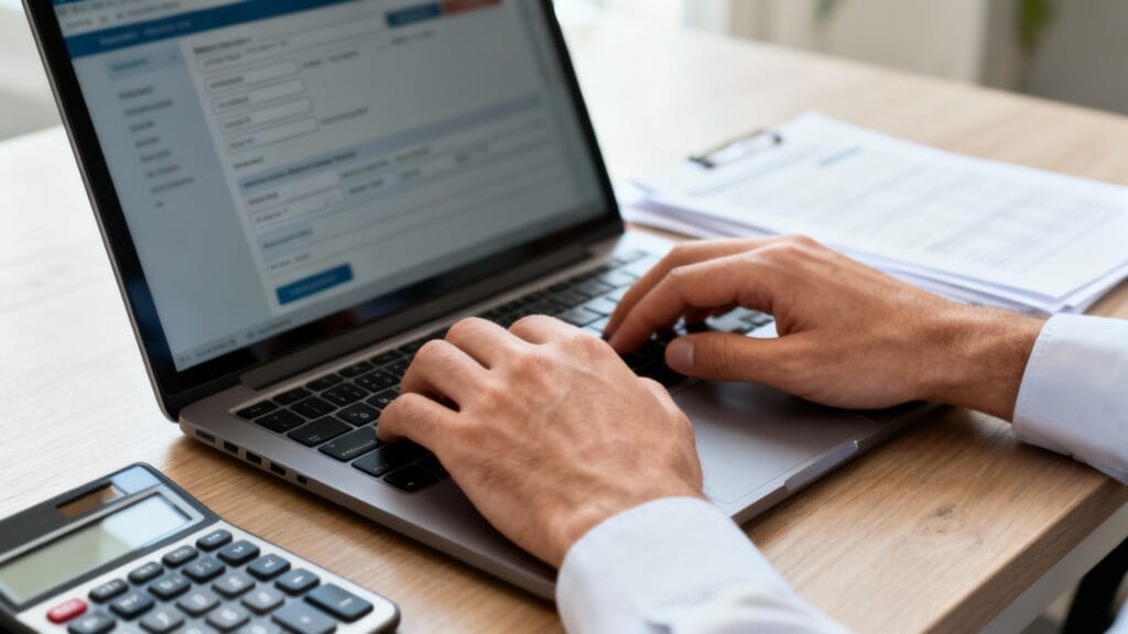 Saisie en ligne du formulaire hors DSN, étapes clés