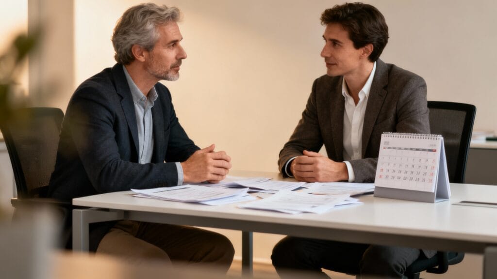 Entretien sur les délais de réponse et les suites possibles