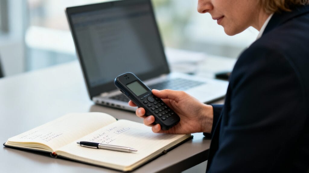 Relance candidature notariat par téléphone avec notes