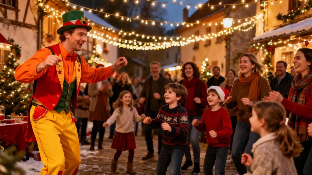 Animatrice touristique animant une soirée conviviale