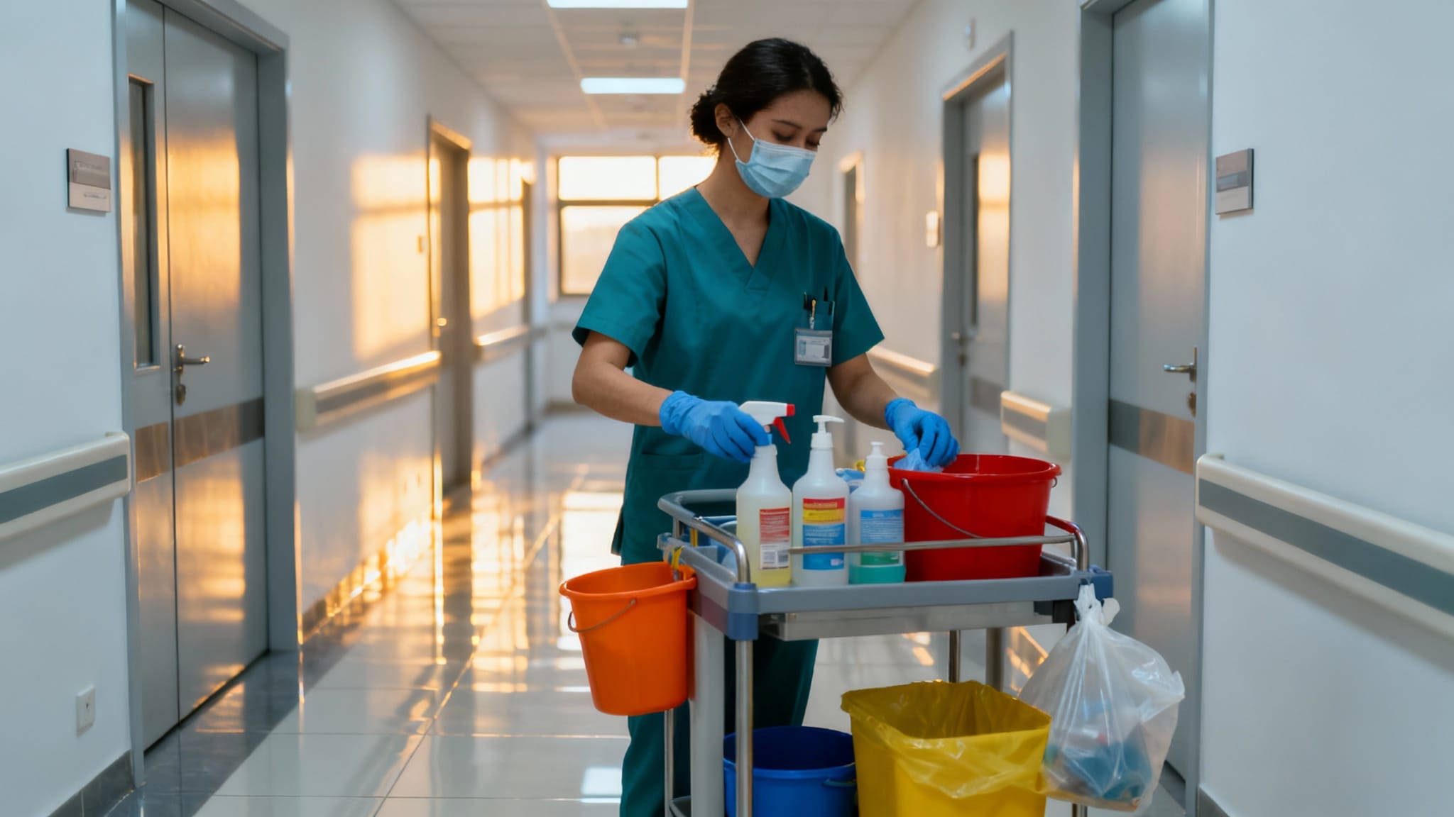 Métier d’ASH en bionettoyage dans un service hospitalier