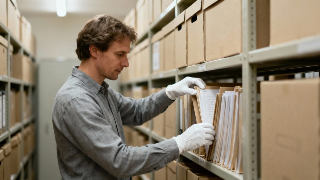 Assistant d’archives, tâches méthodiques à faible urgence