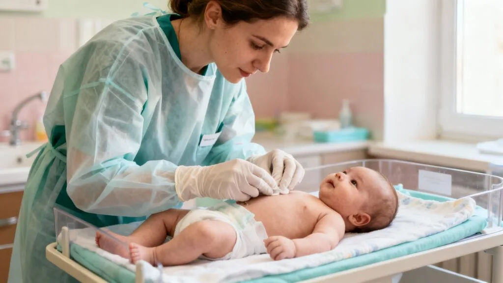 Soins en petite enfance par une auxiliaire formée