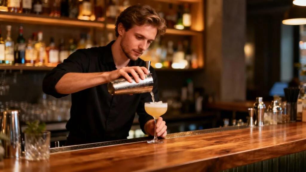 Barman, préparation de boissons et accueil client