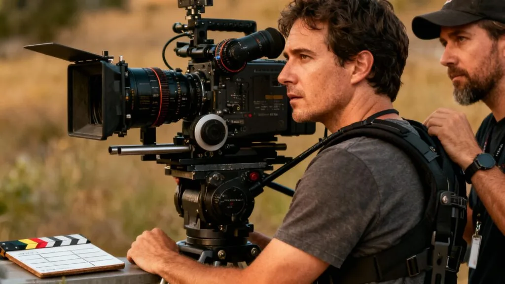 Cadrage et mouvements caméra sur tournage cinéma