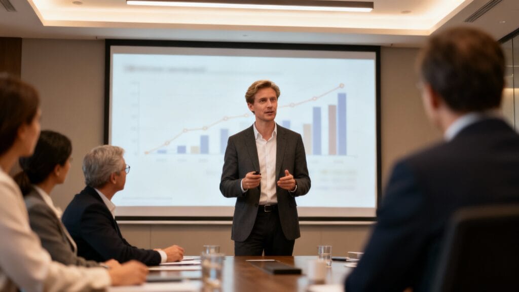 Présentation de la stratégie people par un DRH au comité de direction