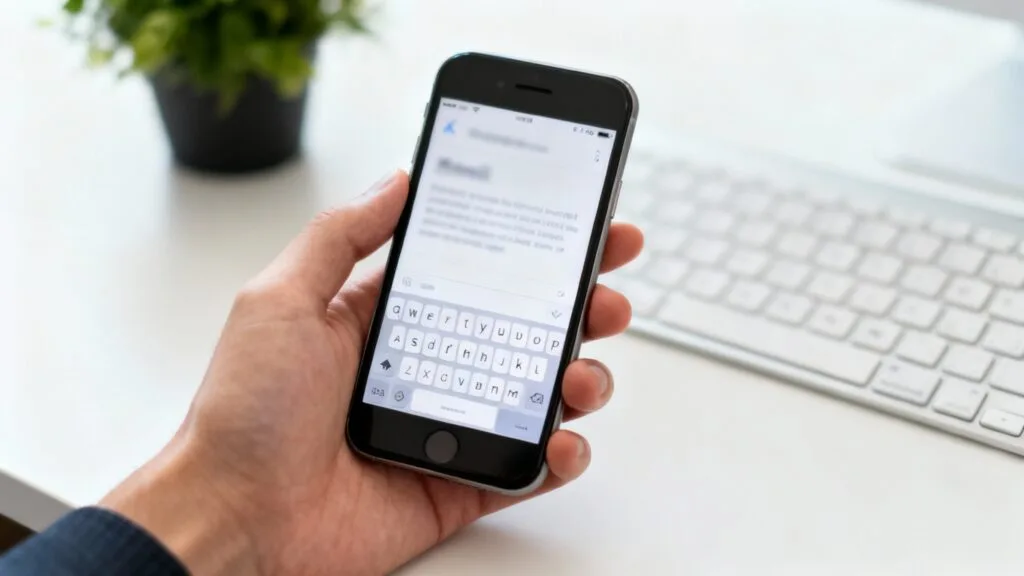 E‑mail de candidature court pour reconversion