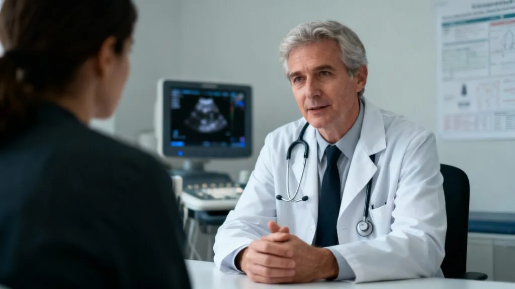 Médecin endocrinologue en consultation spécialisée