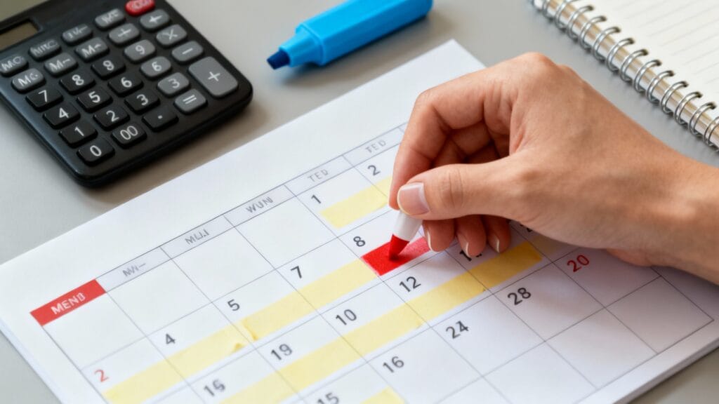 Exemples salaire réserviste, calendrier et calculatrice