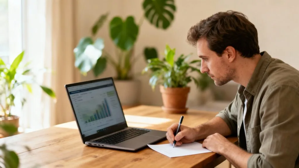 Consultant SEO analysant la performance d’un site web