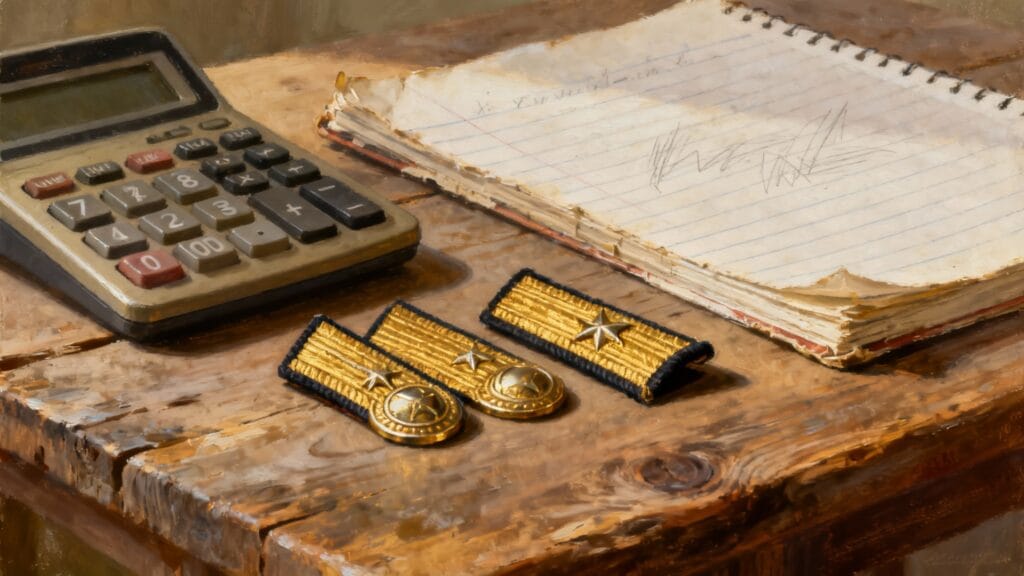 Insignes de grades et calcul de solde par échelon