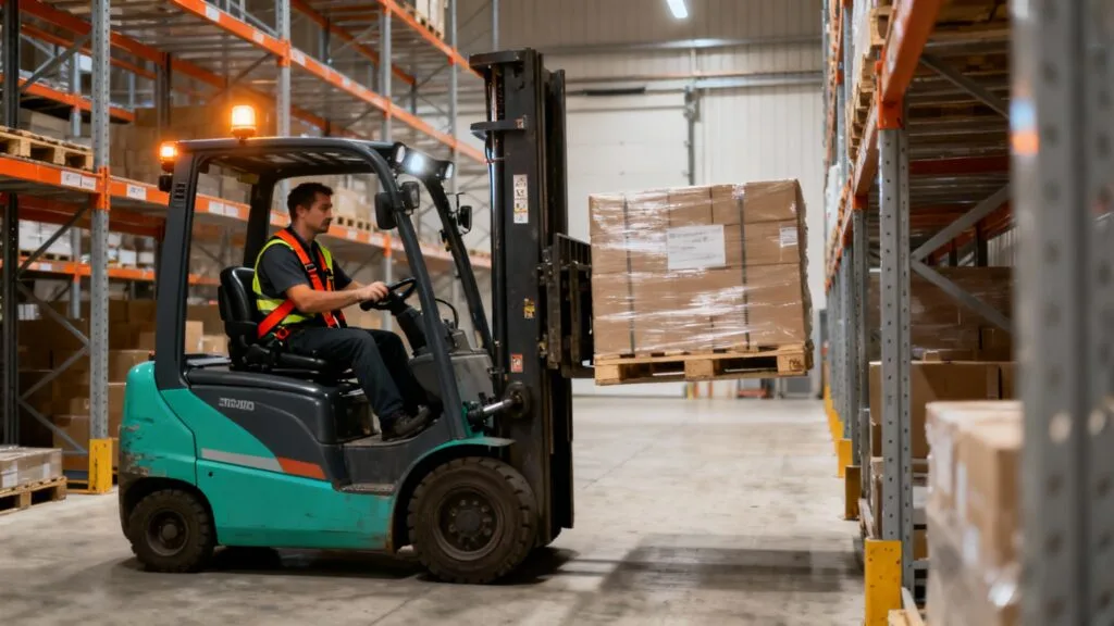 Magasinier cariste avec CACES, manutention sécurisée