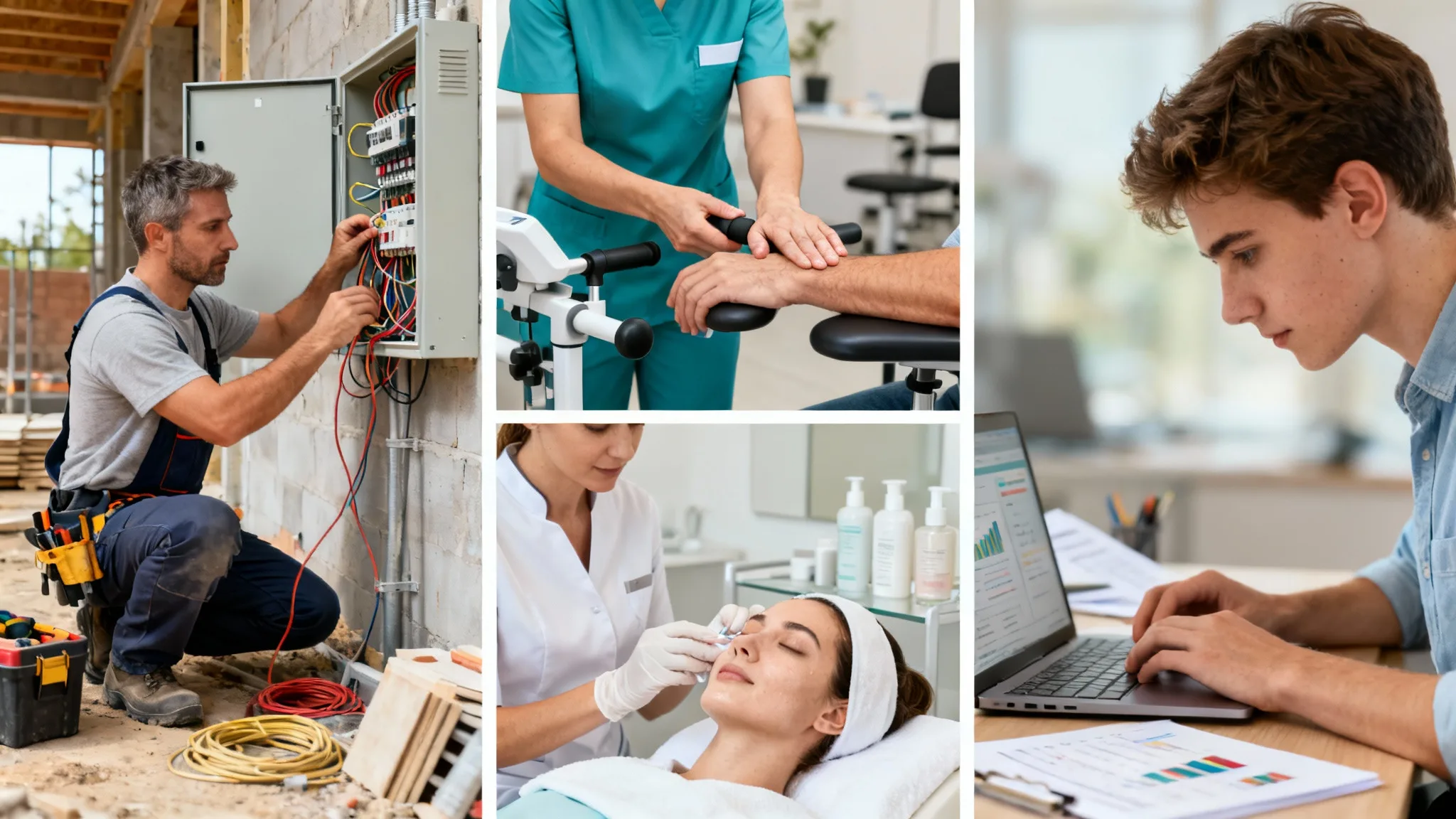 Panorama de métiers en E dans des scènes professionnelles