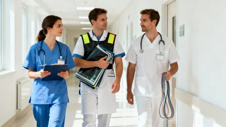 Équipe représentant chaque métier paramédical