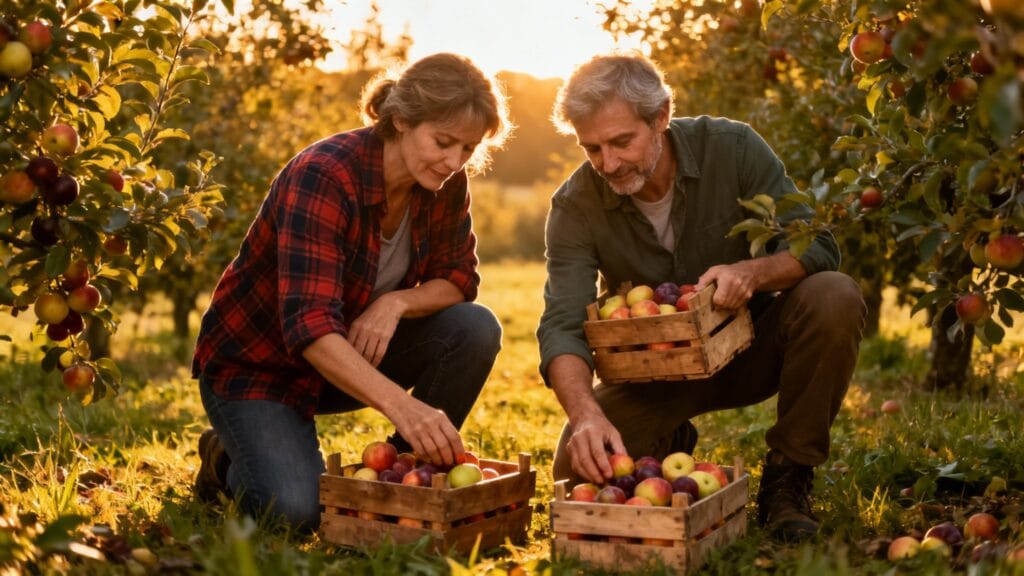Ouvrier agricole saisonnier, travail en plein air