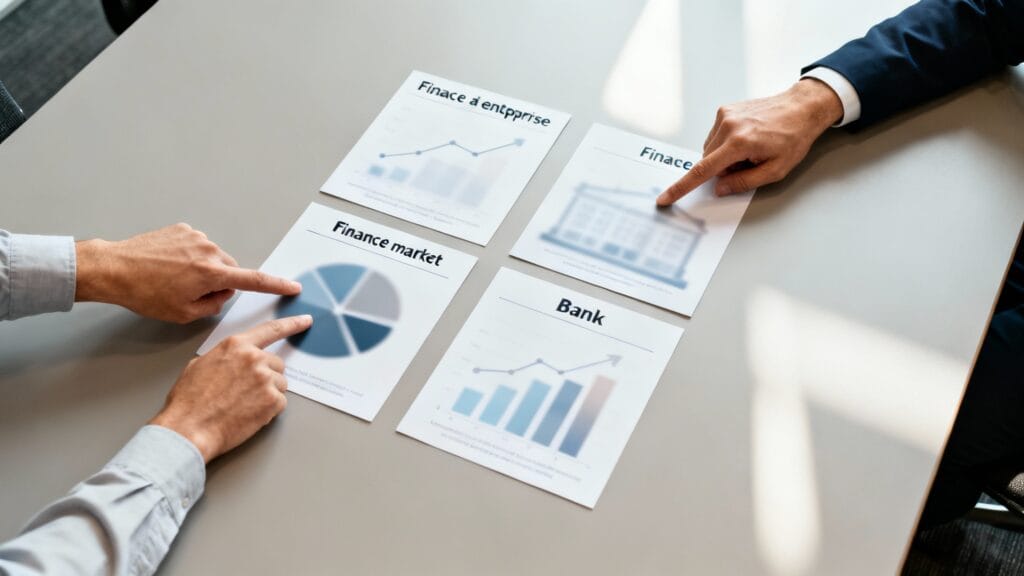 Vue d’ensemble des familles finance d’entreprise, marché, banque et assurance