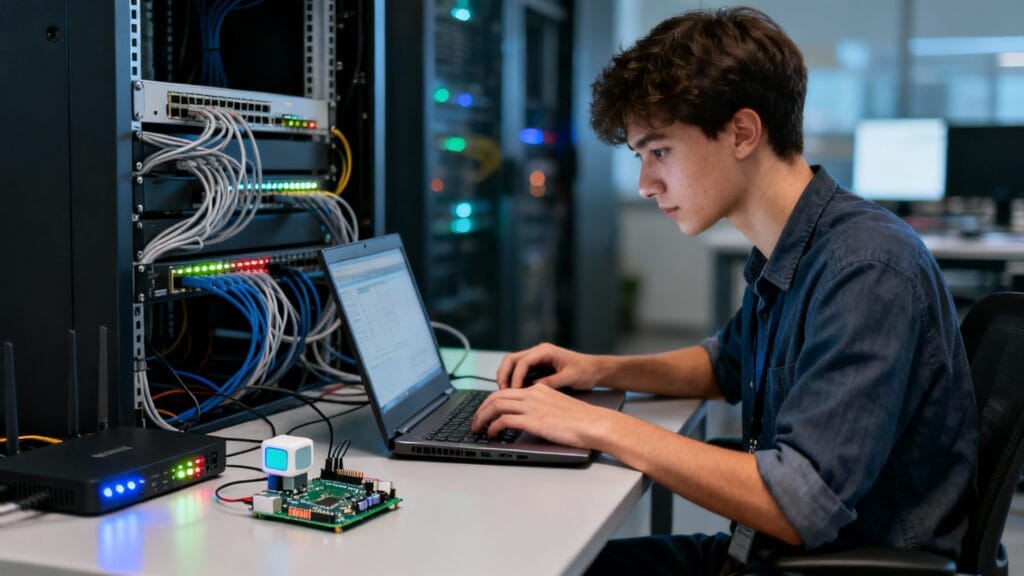Technicien réseaux et intégrateur IoT en environnement SIN