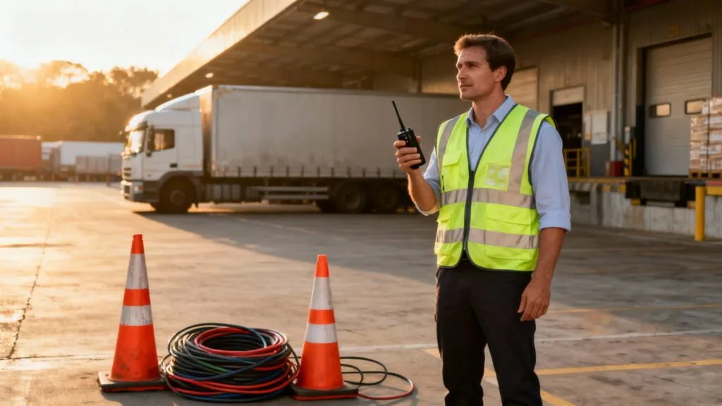 Organisation logistique et sécurité du plateau de tournage