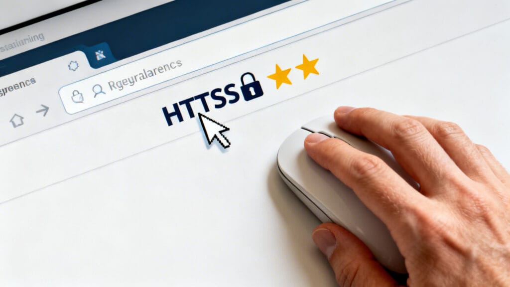 Barre d’adresse HTTPS avec cadenas pour l’ENT UPVD