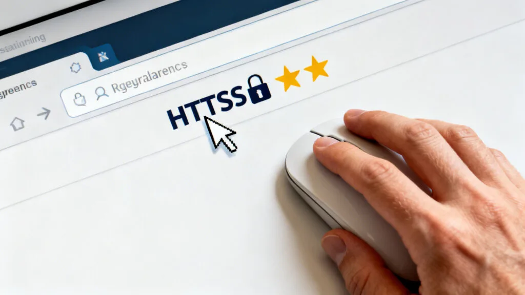 Barre d’adresse HTTPS avec cadenas pour l’ENT UPVD