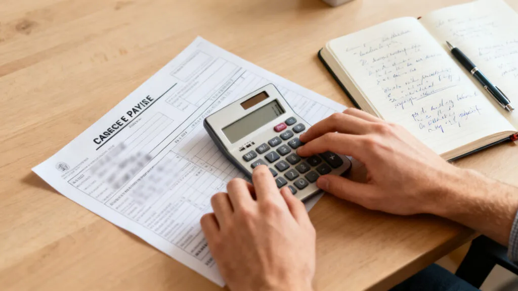 Calcul du net McDo avec calculatrice et fiche de paie