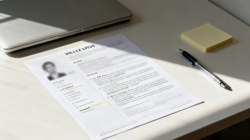 CV français avec nuances linguistiques et compatibilité ATS