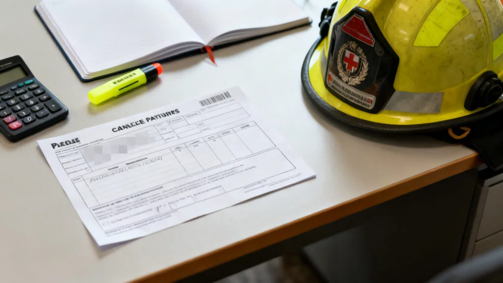 Exemples de net par grade pompier avec fiche de paie