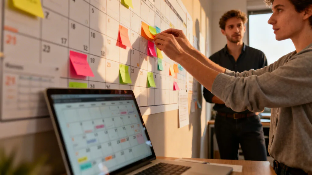 Calendrier d'équipe pour la gestion des congés