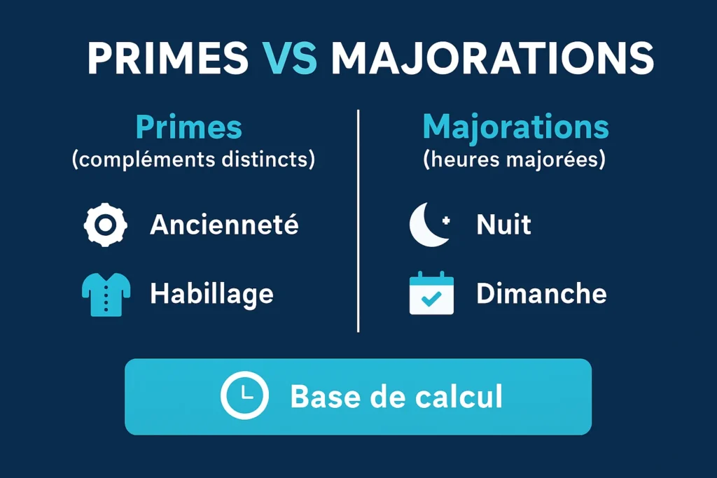 Primes d’ancienneté, habillage vs majorations de nuit