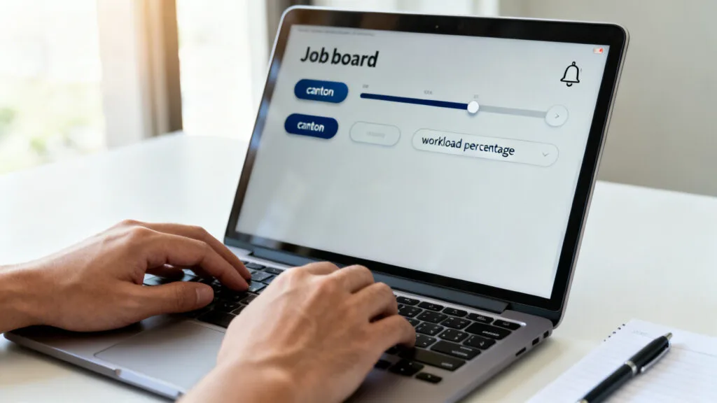 Recherche d’offres d’emploi Suisse avec filtres précis