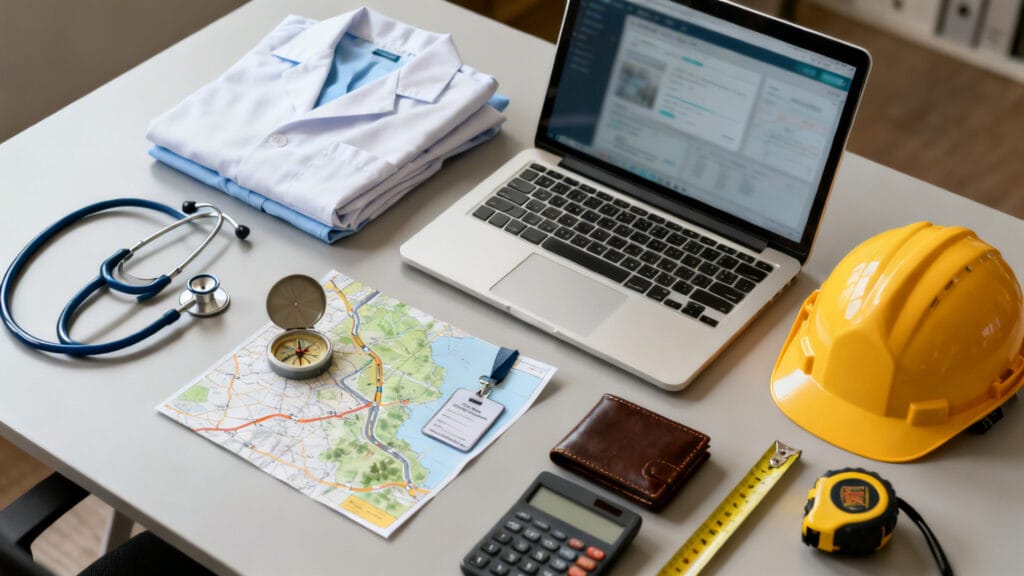 Liste des métiers en G illustrée par secteurs clés