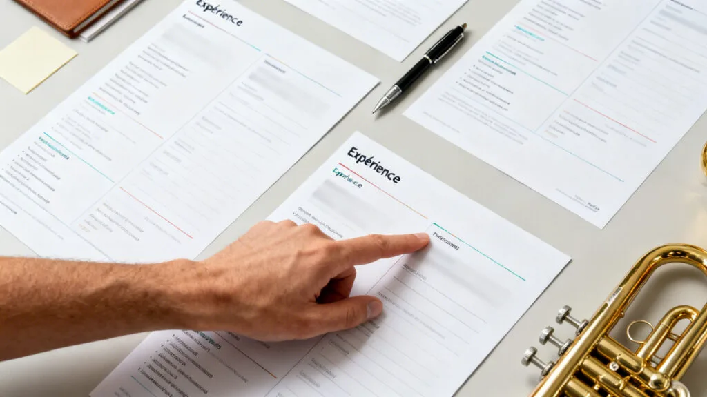 Sélection de modèles de CV sobres et compatibles ATS